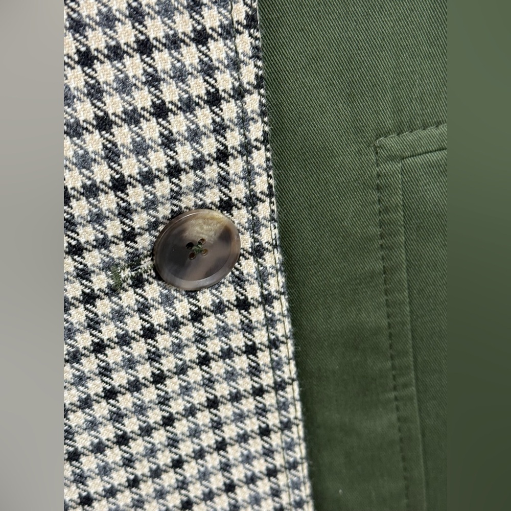 NWOT! Tanya Taylor Walton Gingham Cotton Double-Breasted Jacket - Picture 5 of 8